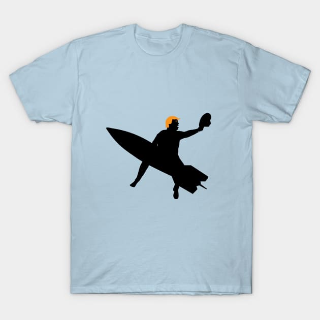 Trump Rides The Bomb T-Shirt by LoveAndResistance